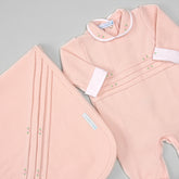 Macacão e Manta - Tricotil - Rococó - Rosa