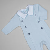 Macacão para Bebê Tricotil Jorge - Azul