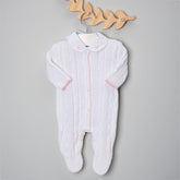 Macacão para Bebê - Classic - Branco e Rosa