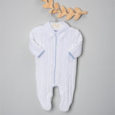 Macacão para Bebê - Classic - Branco e Blue Sky