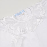 Body Branco de Renda para Bebê