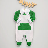 Macacão - Vitor - Branco e Verde Bananal