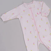 Macacão Zíper - Algodão Egípcio - Cherry Rosa