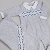 Macacão e Manta - Algodão Pima - Oliver - Cinza