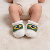 Sapatinho Brasil Tricot Branco