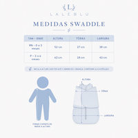 Swaddle Charutinho para Bebê Recém-Nascido - Rosa