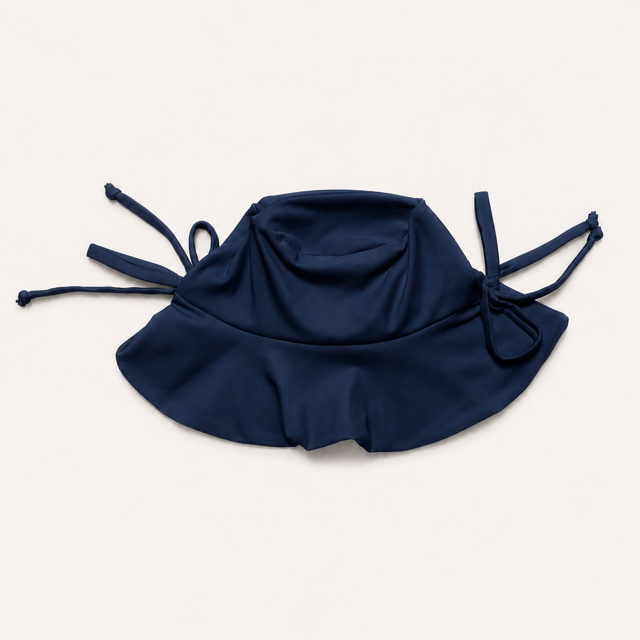 Chapéu de Praia de Bebê com Proteção UV FPS 50 - Azul Marinho
