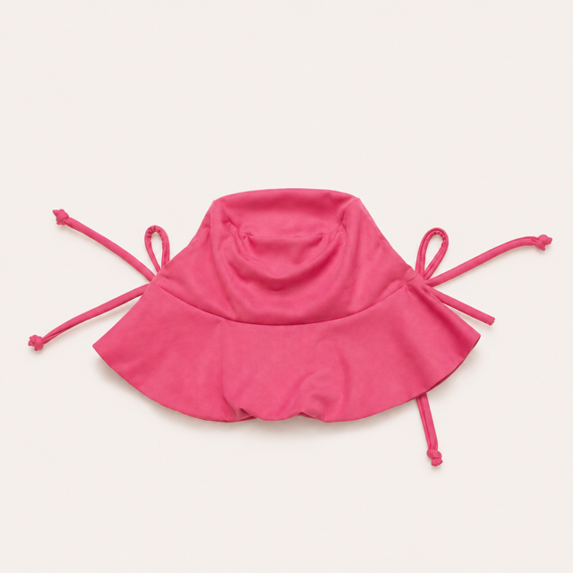Chapéu de Praia de Bebê com Proteção UV FPS 50 - Rosa