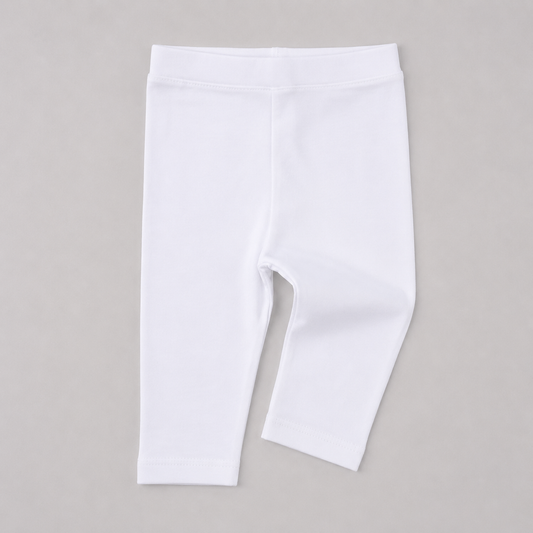 Calça para Bebê Algodão Pima - Branco 1254