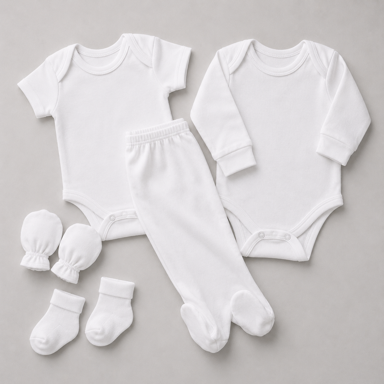 Body para Bebê - Algodão Pima - Manga Longa