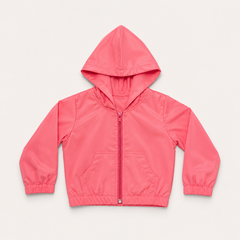 Jaqueta Corta-Vento de Bebê com Proteção UV FPS 50 - Rosa