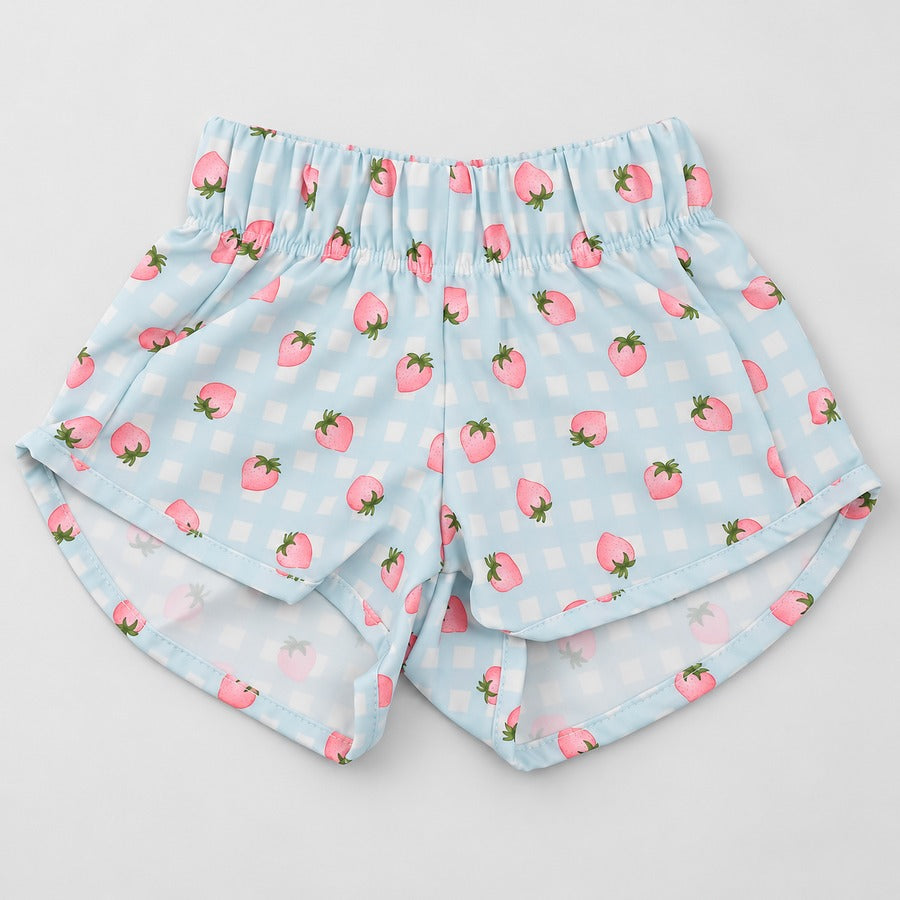 Shorts de Bebê com Proteção UV FPS 50 Morango