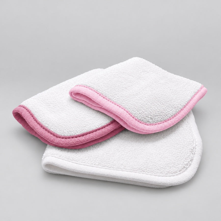 Kit Fralda de Boca em Microfibra 3 peças Rosa