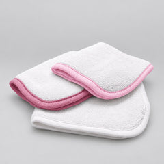 Kit Fralda de Boca em Microfibra 3 peças Rosa