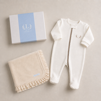 Kit Presente para Bebê - Clássico Off White