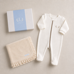 Kit Presente para Bebê - Clássico Off White
