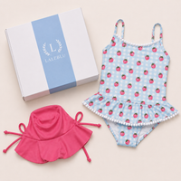 Kit Presente para Bebê - Praia Morango e Chapéu