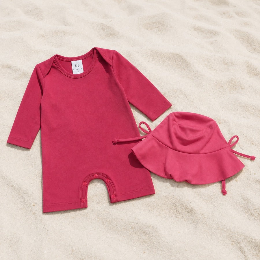 Macacão de Bebê com Proteção UV FPS 50 - Rosa