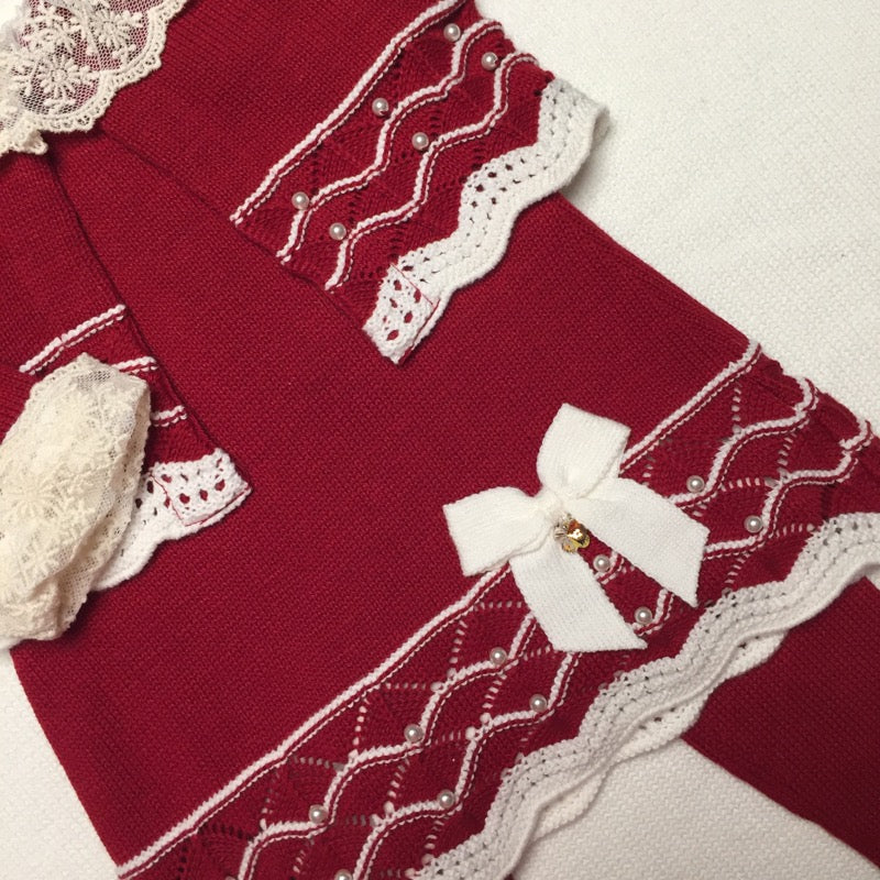 Vestido,  Bolero e Calça - Tereza - Red e Natural com Cristais Swarovski
