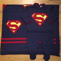 Macacão e Manta SuperMan - Naval