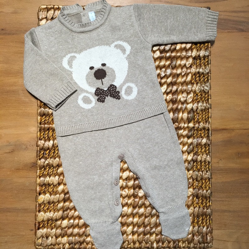 Macacão - Urso Petit - Amêndoa