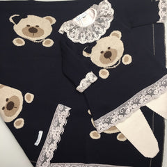 Vestido. Calça e Manta - Ursa - Profundo