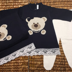 Vestido. Calça e Manta - Ursa - Profundo