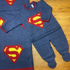 Macacão e Manta - SuperMan - Índigo
