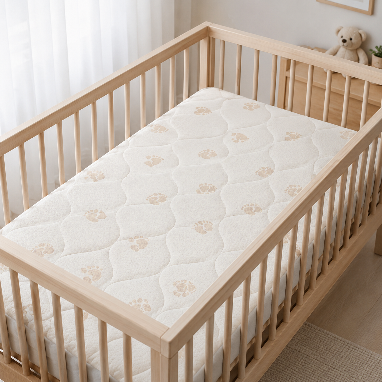 Protetor de Colchão Impermeável para Berço em Viscose de Bambu – Luxury Pad Baby