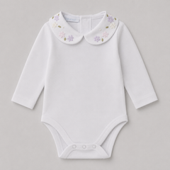 Body com Gola - Flores Avulsas