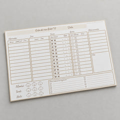 Planner do bebê Laleblu - folha interna