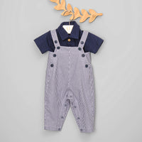 Conjunto Jardineira e Polo