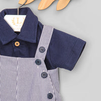 Conjunto Jardineira e Polo