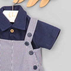 Conjunto Jardineira e Polo