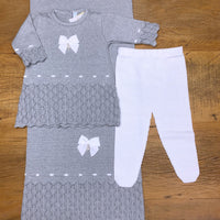 Vestido. Calça e Manta - Bárbara - Steal com Pérolas e Cristais Swarovski