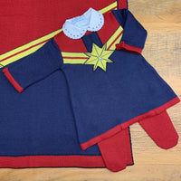 Vestido. Calça e Manta - Capitã Marvel
