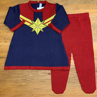 Vestido e Calça - Capitã Marvel