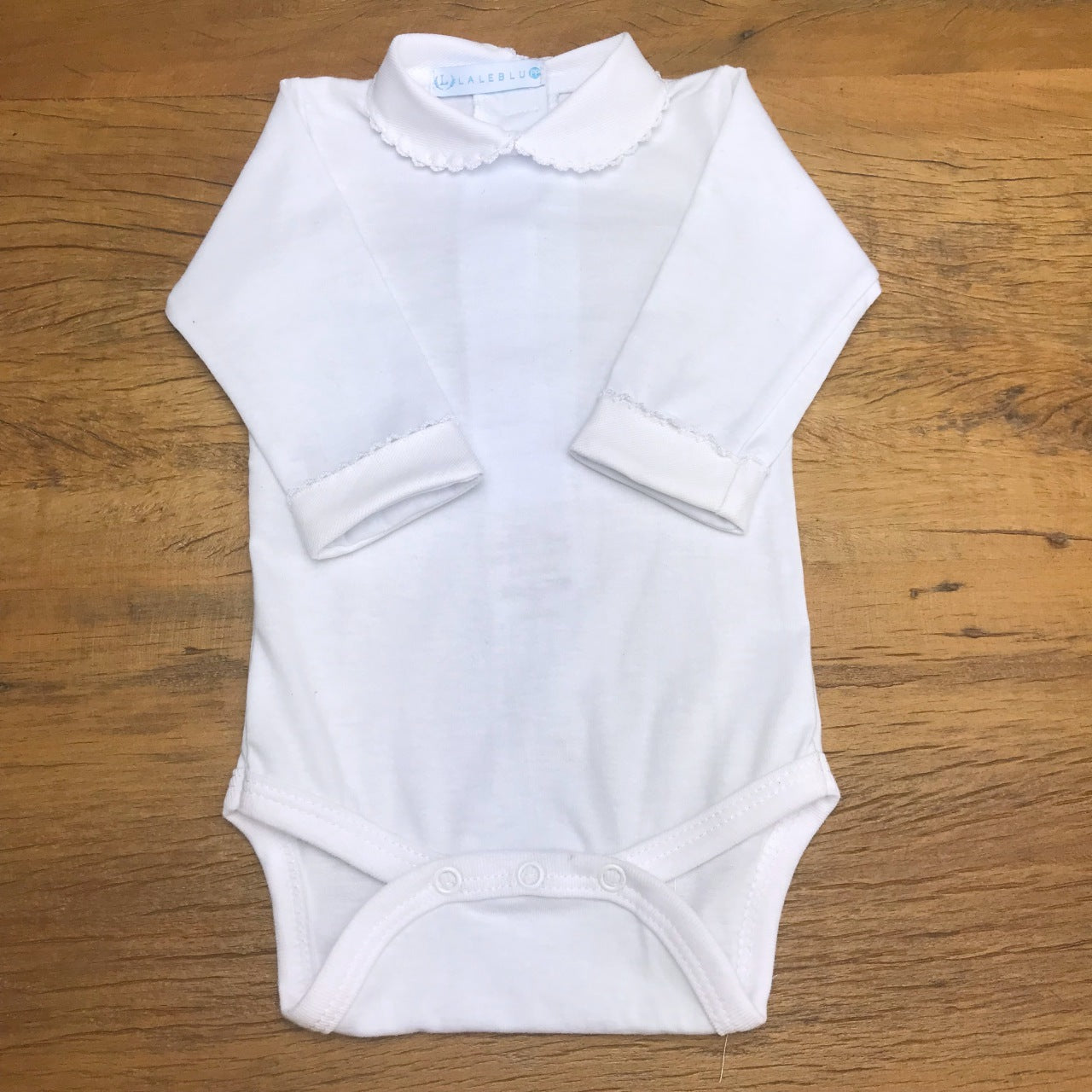 Body com Gola - Branco Liso - Picueta