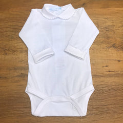 Body com Gola - Branco Liso - Picueta