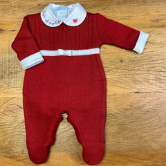 Macacão - Viviane - Red e Branco