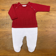 Macacão - Benício - Red e Branco