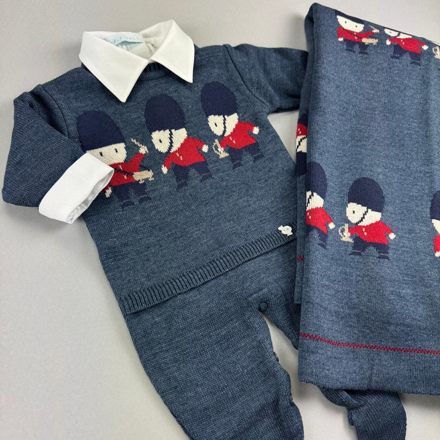 Macacão e Manta - Pedro - Indigo