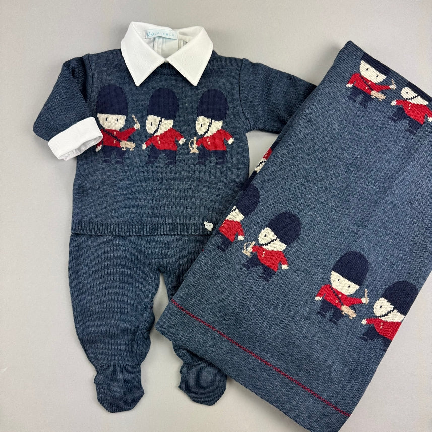 Macacão e Manta - Pedro - Indigo