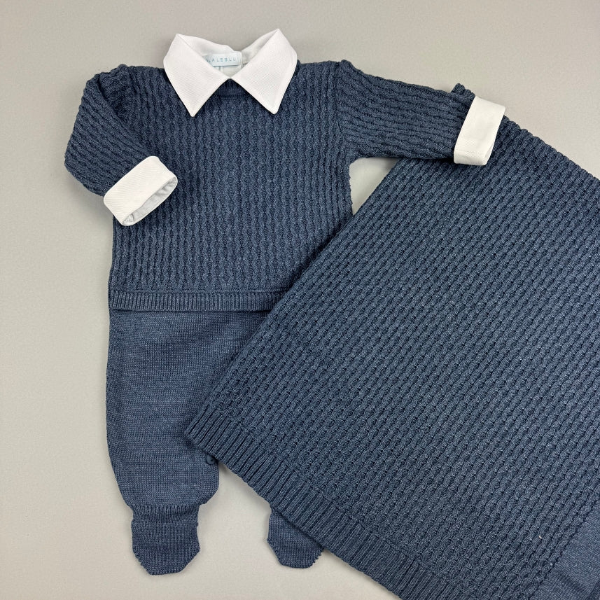 Macacão e Manta - Miguel - Indigo