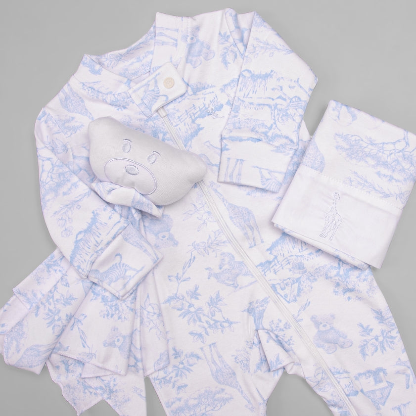 Manta - Algodão Egípcio - Toile Du Jour - Azul