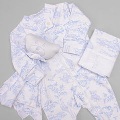 Fralda Boca - Algodão Egípcio - Toile Du Jour - Azul