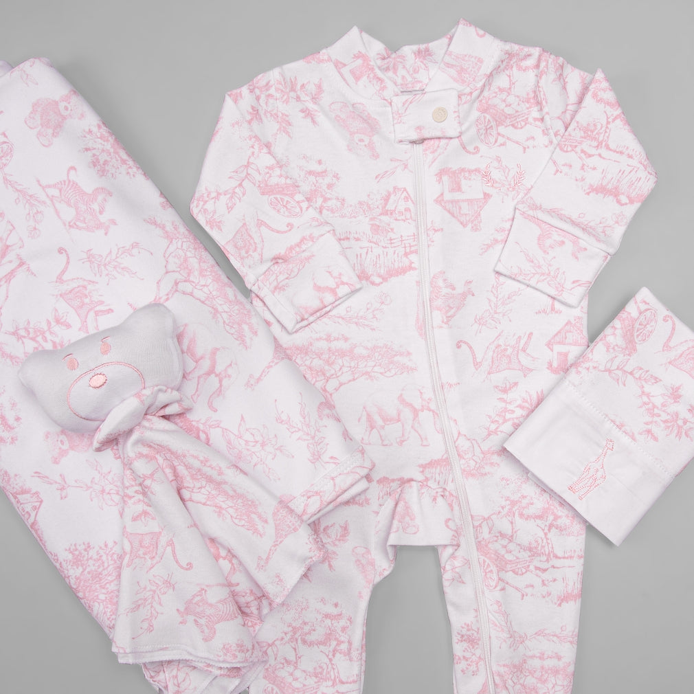 Manta - Algodão Egípcio - Toile Du Jour - Rosa