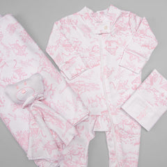 Manta - Algodão Egípcio - Toile Du Jour - Rosa