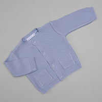 Casaco para Bebê - Tricot - Bolsinho - Blue Sky