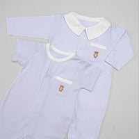 Macacão Curto para Bebê em algodão Pima - Urso Cacchecol